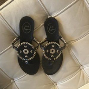 Jack Rogers Navy Blue Sandals great for the beach - size 8